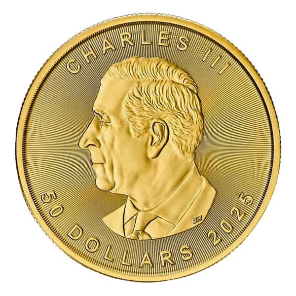 Canadian Gold Maple Leaf obverse showing monarch portrait